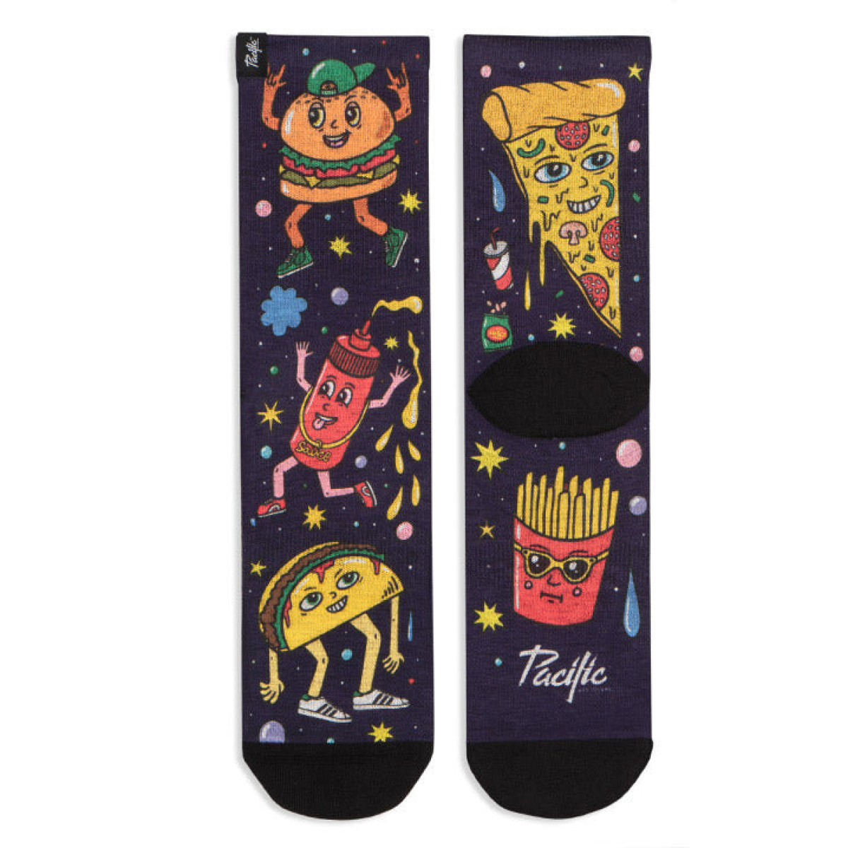 Pacific FAST FOOD kojinės | Multicolor