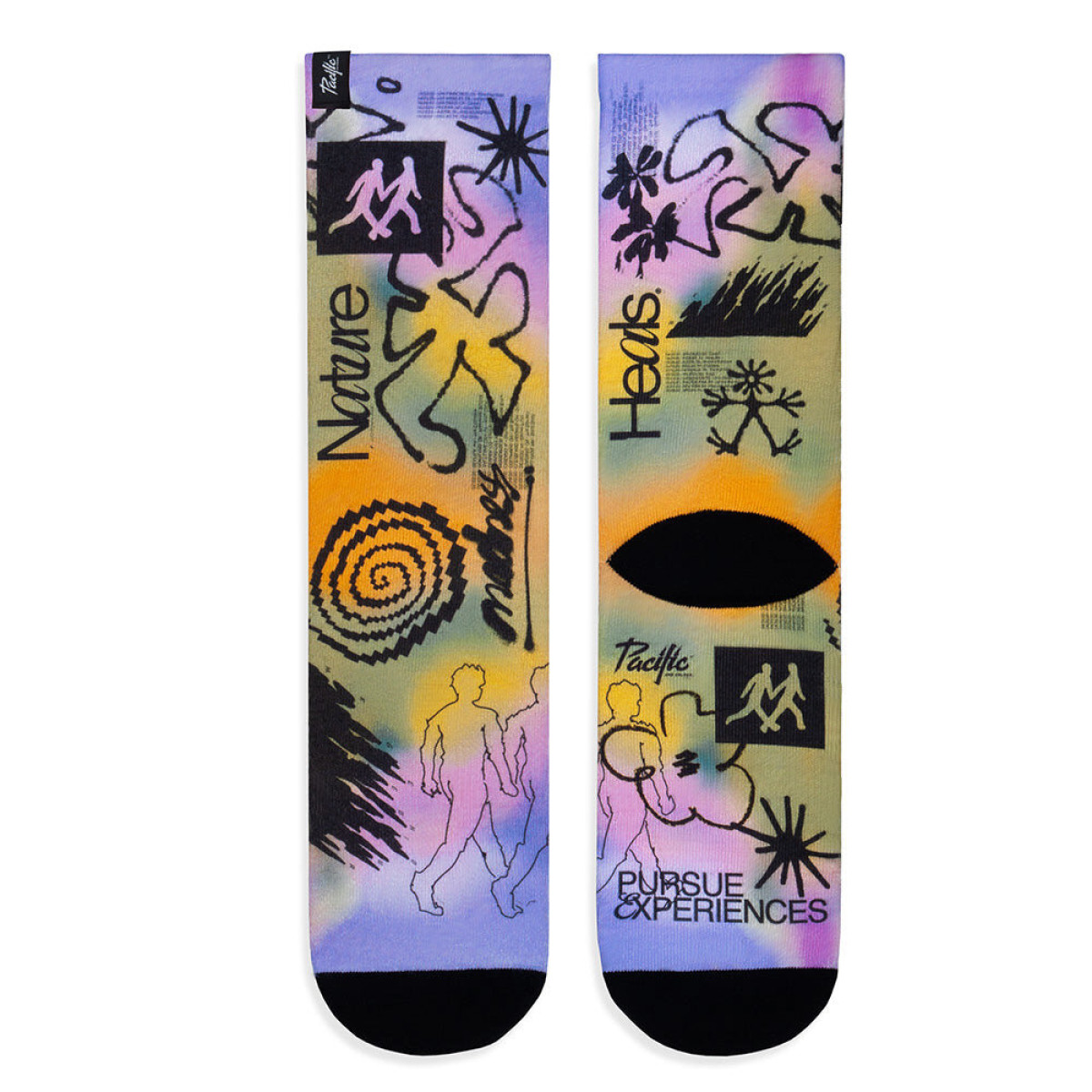Pacific HIKE GREEN Socks | Multicolor