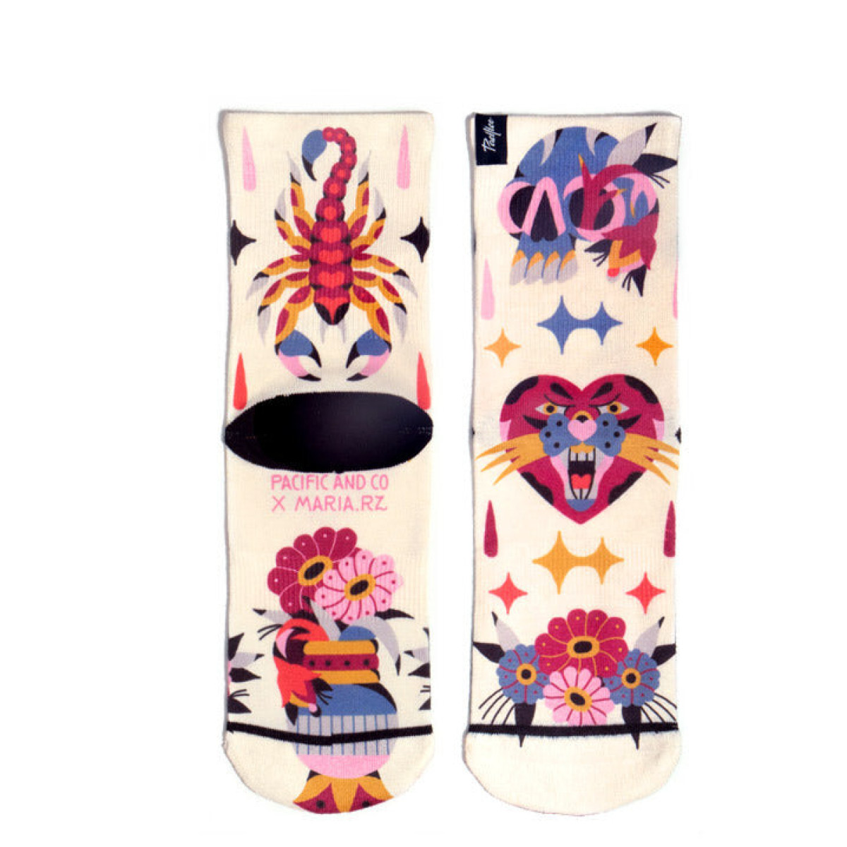 Pacific ROMANCE Low Women's Socks | Multicolor