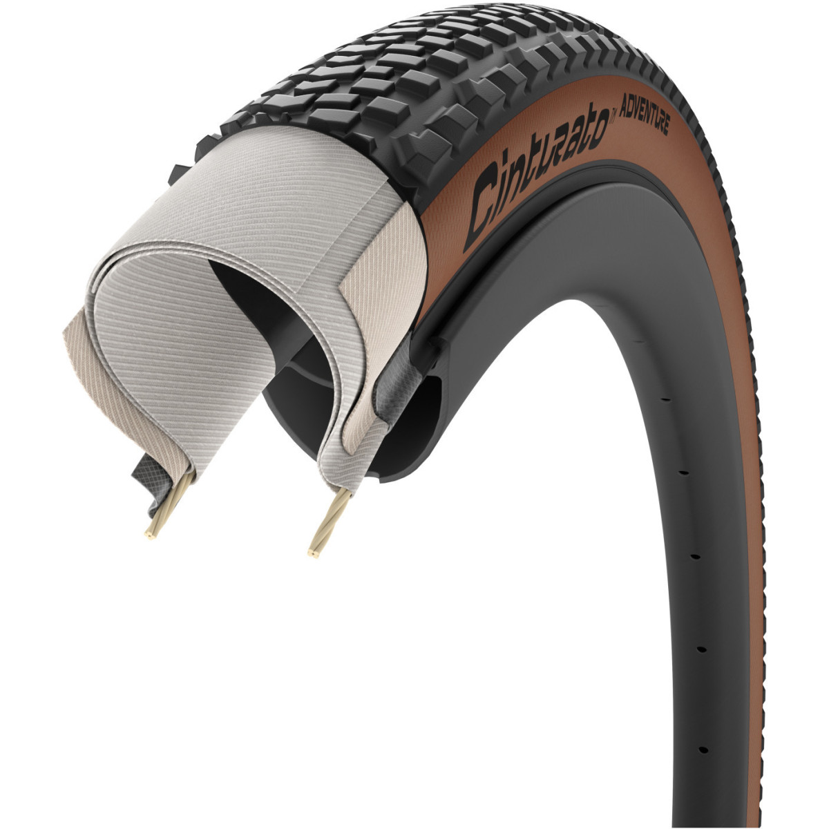 Pirelli Cinturato Adventure TLR 28" ProWALL Pro Compound sulankstoma padanga | Tan-Wall Pirelli Cinturato Adventure TLR 28" ProWALL Pro Compound sulankstoma padanga | Tan-Wall