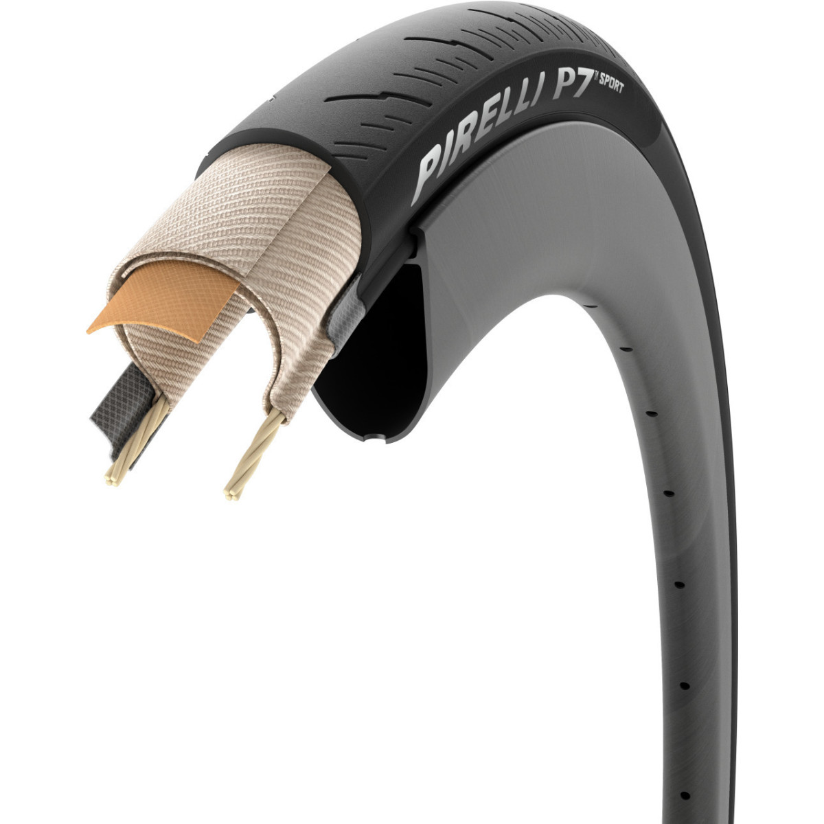 Pirelli P7 Sport 28" TechBELT Pro Compound Folding Tire | Black Pirelli P7 Sport 28" TechBELT Pro Compound Folding Tire | Black