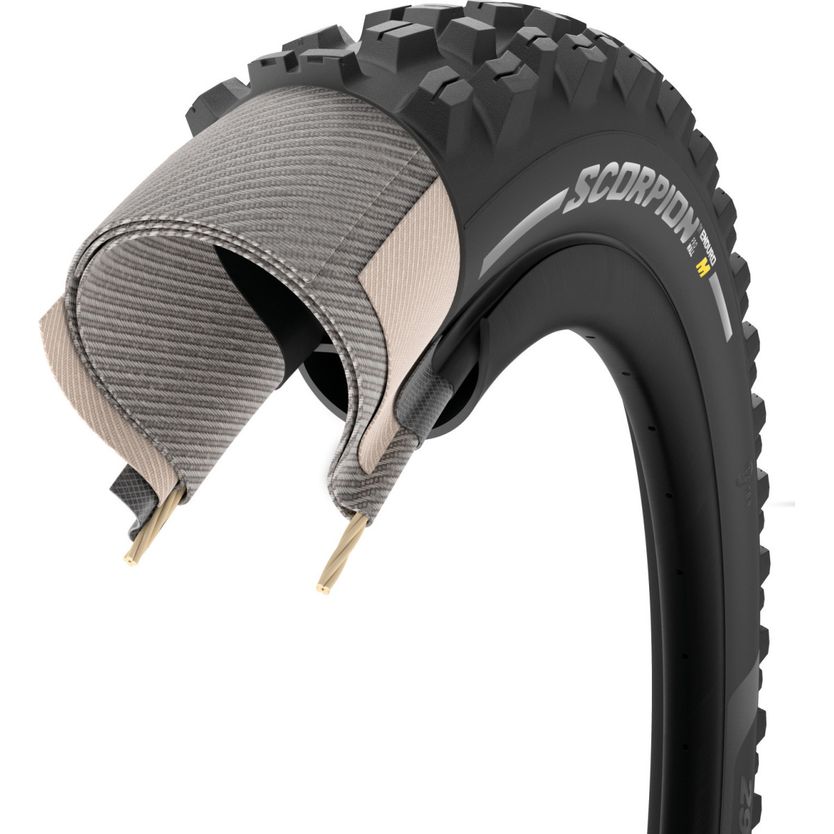 Pirelli Scorpion Enduro M TLR 29" ProWALL SmartGRIP Gravity sulankstoma padanga | Black Pirelli Scorpion Enduro M TLR 29" ProWALL SmartGRIP Gravity sulankstoma padanga | Black