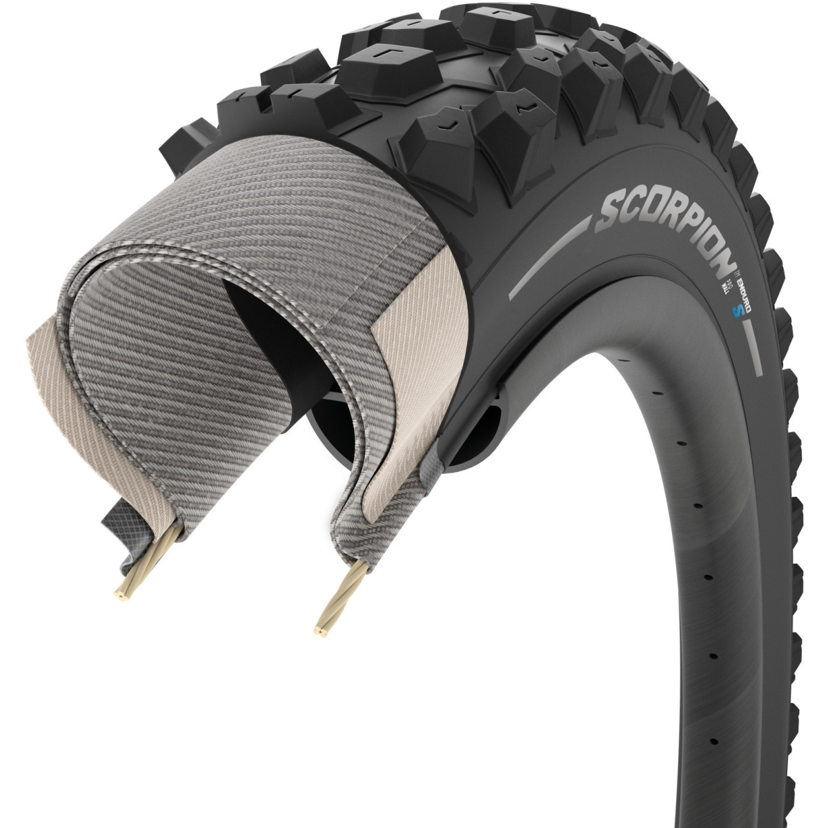 Pirelli Scorpion Enduro S TLR 29" ProWALL SmartGRIP Gravity sulankstoma padanga | Tan-Wall Pirelli Scorpion Enduro S TLR 29" ProWALL SmartGRIP Gravity sulankstoma padanga | Tan-Wall