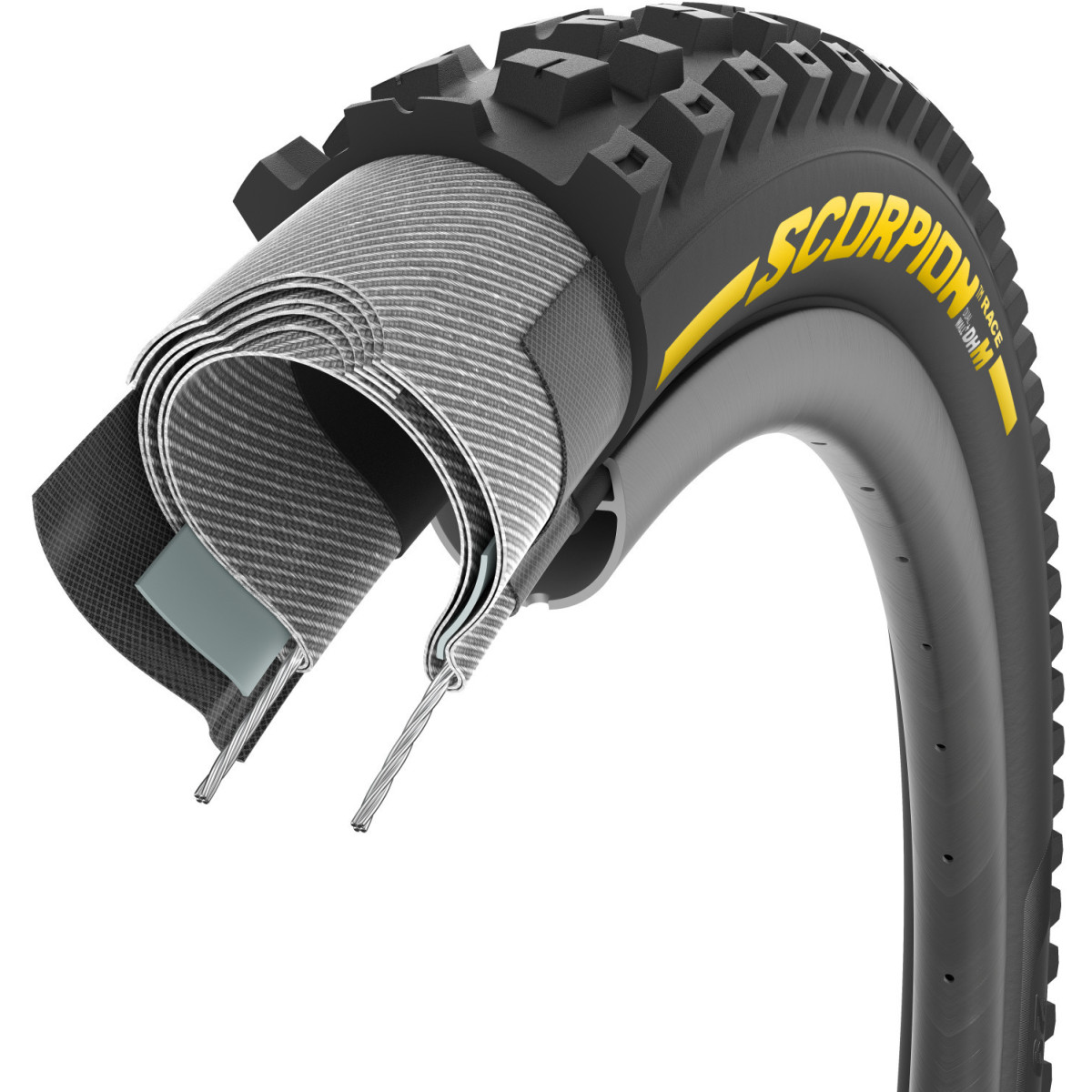 Pirelli Scorpion Race DH M TLR 27.5" DualWall+ SmartEVO DH sulankstoma padanga | Yellow Label Pirelli Scorpion Race DH M TLR 27.5" DualWall+ SmartEVO DH sulankstoma padanga | Yellow Label