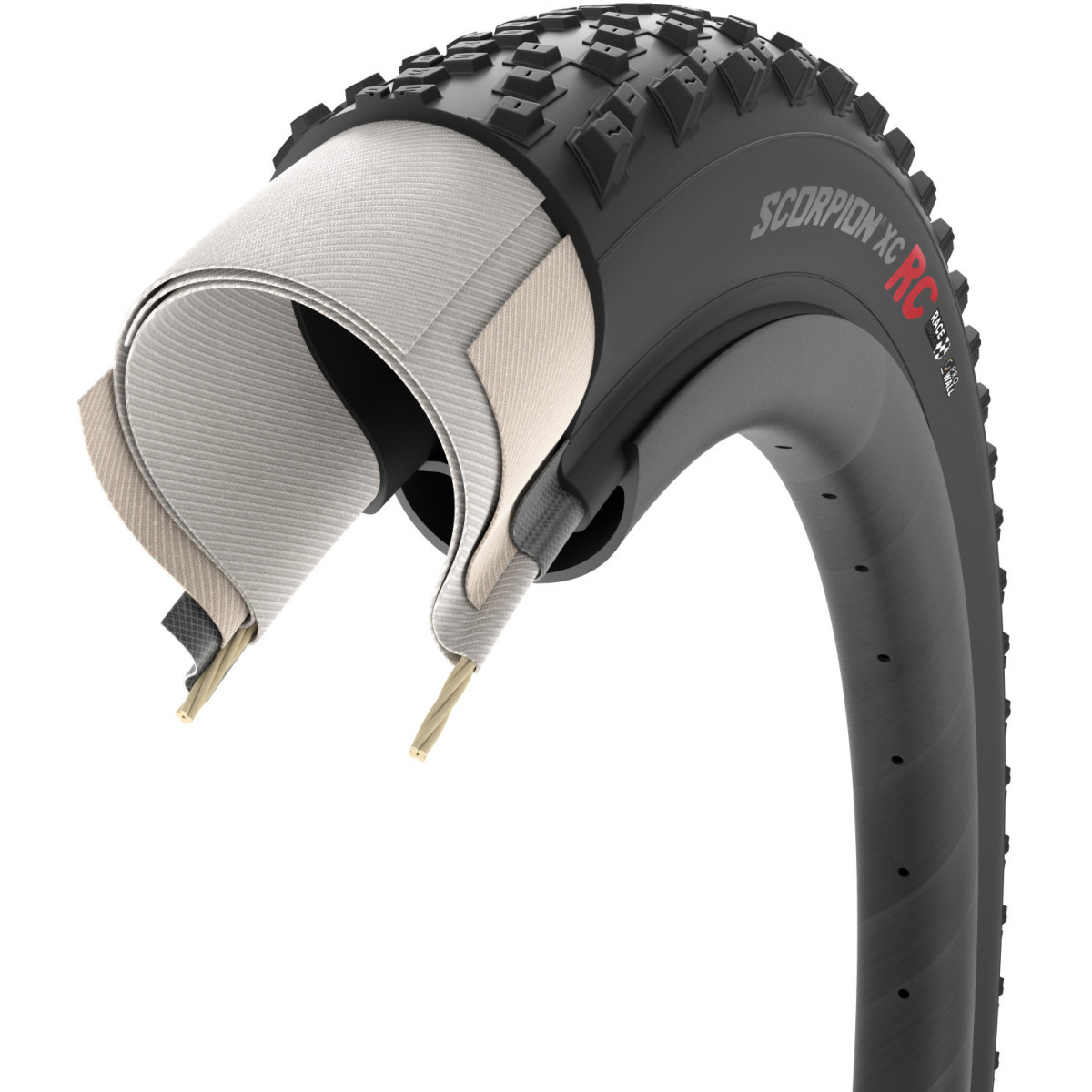 Pirelli Scorpion Race XC RC TLR 29" ProWALL Race XC sulankstoma padanga | Black Pirelli Scorpion Race XC RC TLR 29" ProWALL Race XC sulankstoma padanga | Black