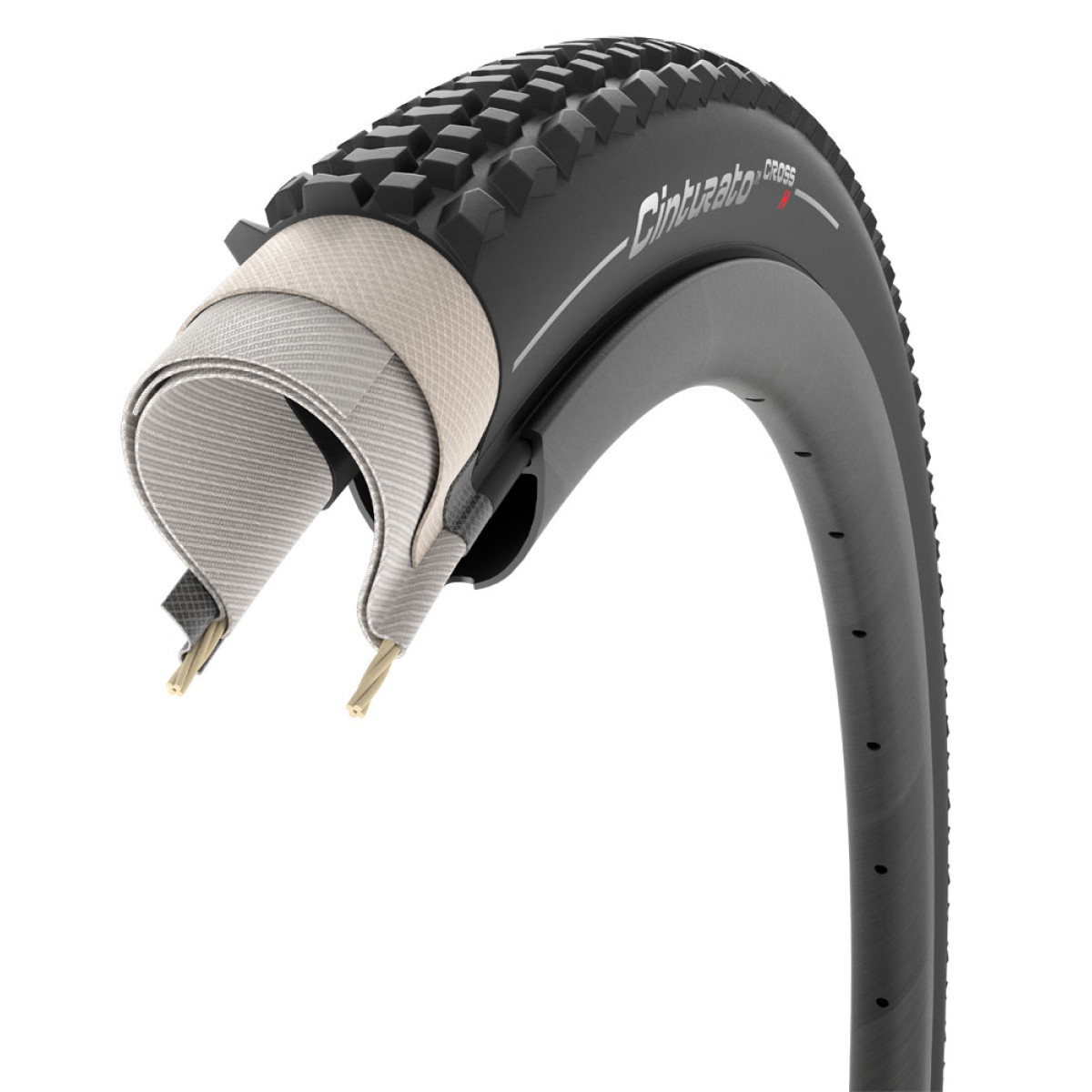 Pirelli Tire Cinturato Cross H TLR 28" TechWALL SpeedGRIP Folding Tire | Black