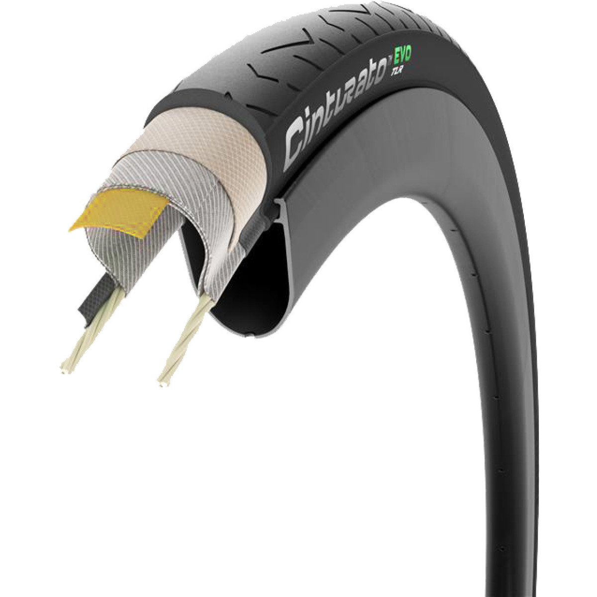 Pirelli Tire Cinturato EVO TLR 28" TechWALL+ SmartEVO AS sulankstoma padanga | Black