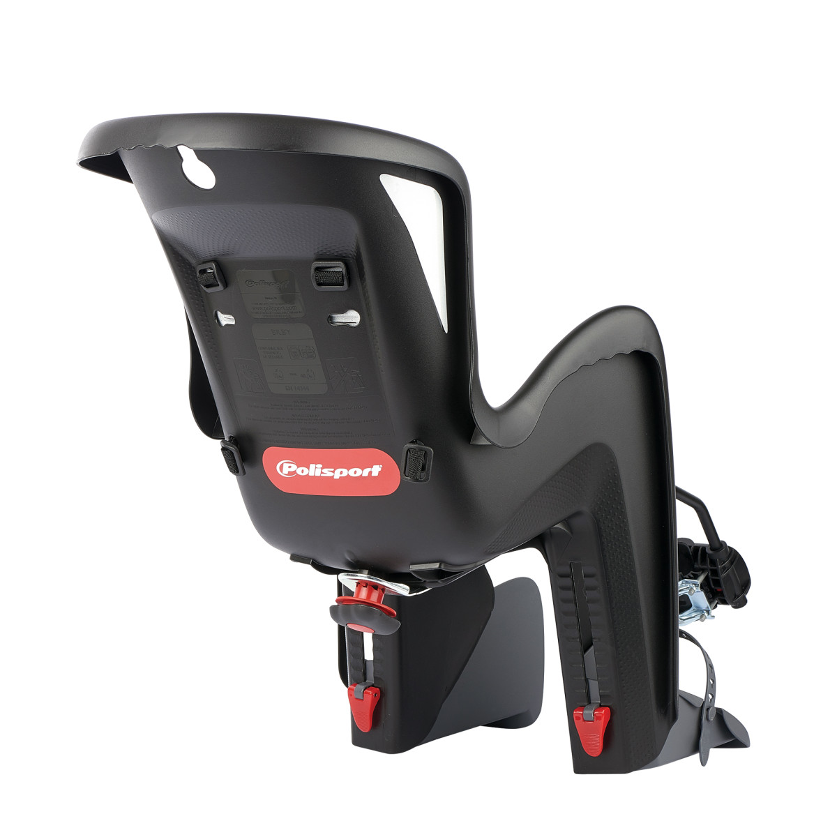 Polisport Bilby Maxi FF 26-28" vaikiška kėdutė dviračiui ant rėmo | Black - Dark Grey Polisport Bilby Maxi FF 26-28" vaikiška kėdutė dviračiui ant rėmo | Black - Dark Grey