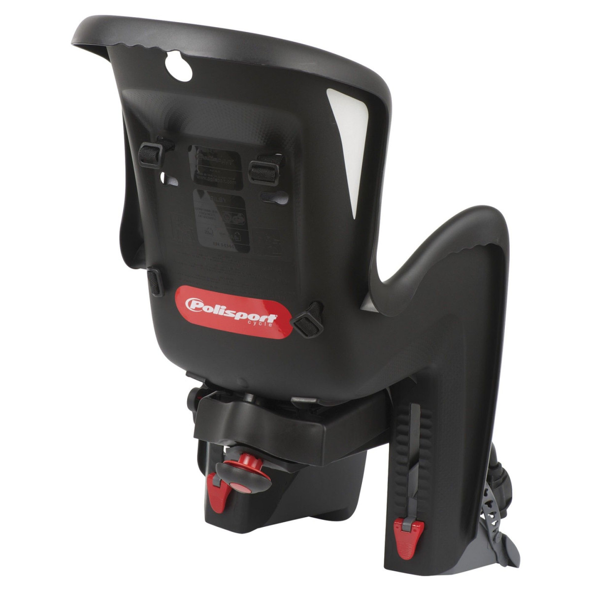 Polisport Bilby Maxi RS 26-28" Child Bike Seat | Black - Dark Grey Polisport Bilby Maxi RS 26-28" Child Bike Seat | Black - Dark Grey