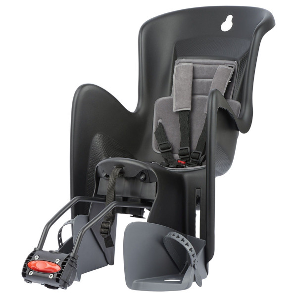 Polisport Bilby Maxi RS 26-28" vaikiška kėdutė dviračiui ant rėmo | Black - Dark Grey