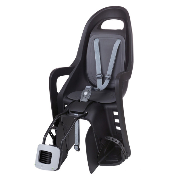 Polisport Groovy FF 26-28" vaikiška kėdutė dviračiui ant rėmo | Black - Dark grey