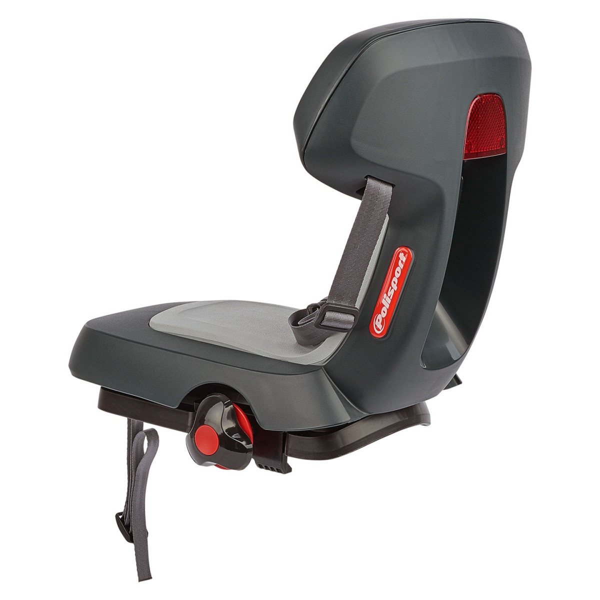 Polisport Guppy Junior vaikiška 26-29" Child Bike Seat | Dark Grey Polisport Guppy Junior vaikiška 26-29" Child Bike Seat | Dark Grey
