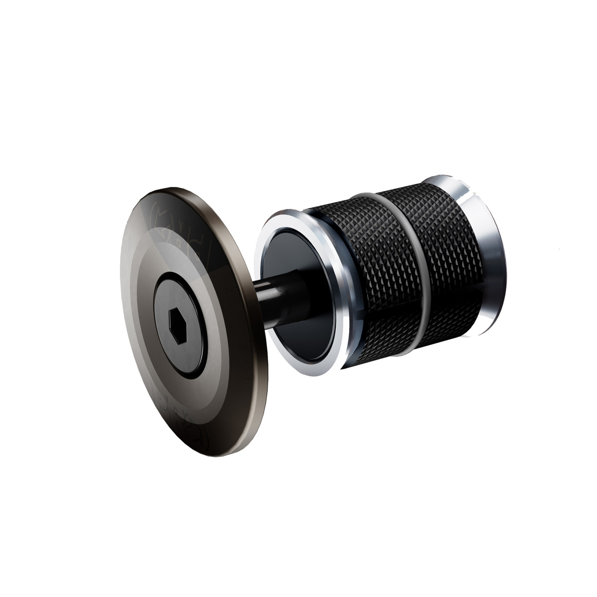 PRO Gap Cap Expander Carbon vairo kolonėlės varžtas | 25mm | 1 1/4 | Black