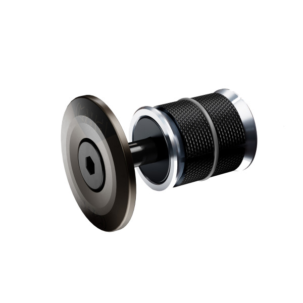 PRO Gap Cap Expander Carbon vairo kolonėlės varžtas | 25mm | 1 1/4 | Black PRO Gap Cap Expander Carbon vairo kolonėlės varžtas | 25mm | 1 1/4 | Black