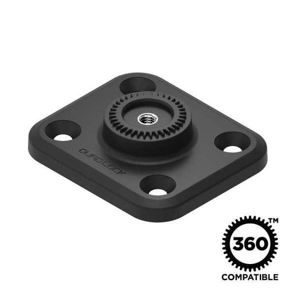 Quad Lock® 360 Base - Flat Rectangle 4 Hole