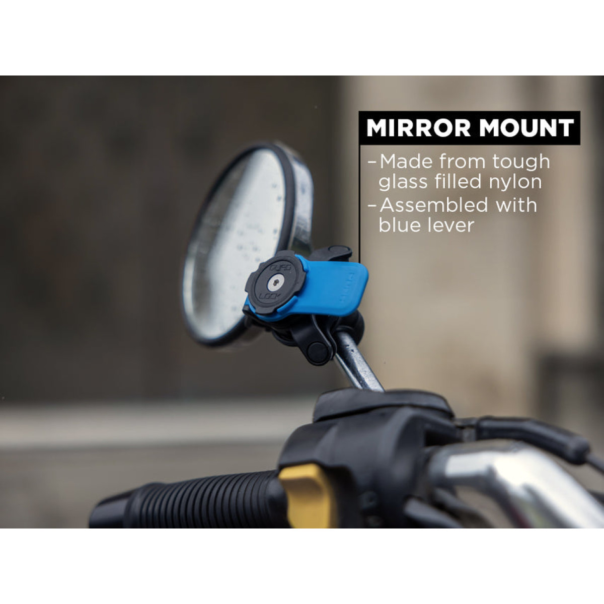 Support de fixation moto rétroviseur Quad Lock Mirror Mount