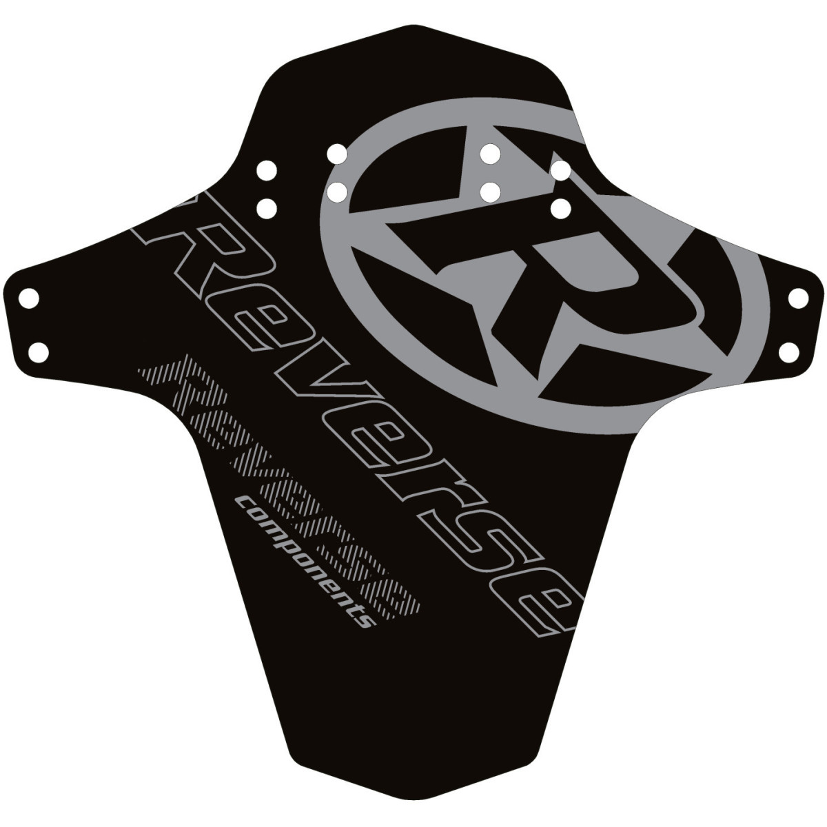 Reverse Logo Mudfender | Black - Grey Reverse Logo Mudfender | Black - Grey