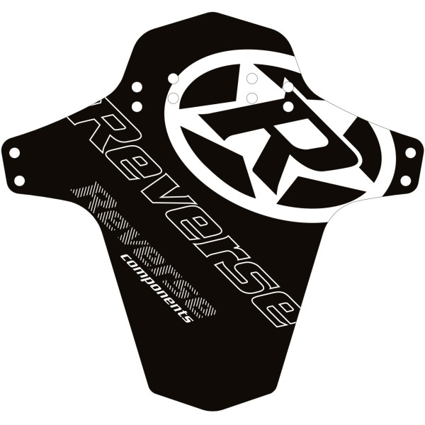 Reverse Logo Mudfender | Black - White