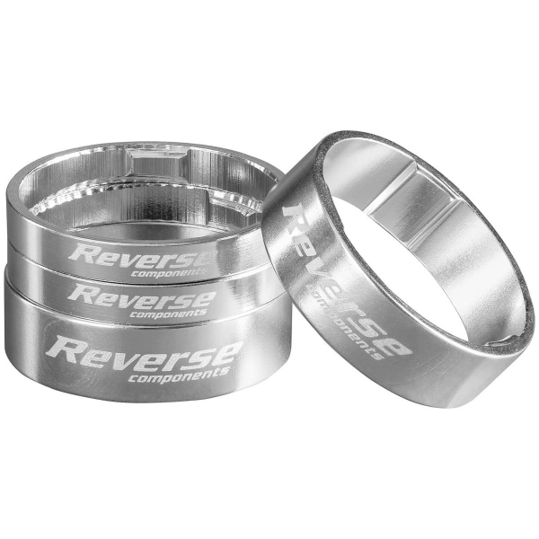 Reverse Ultra Light Spacers | 5/10mm | Silver | 4 pcs.