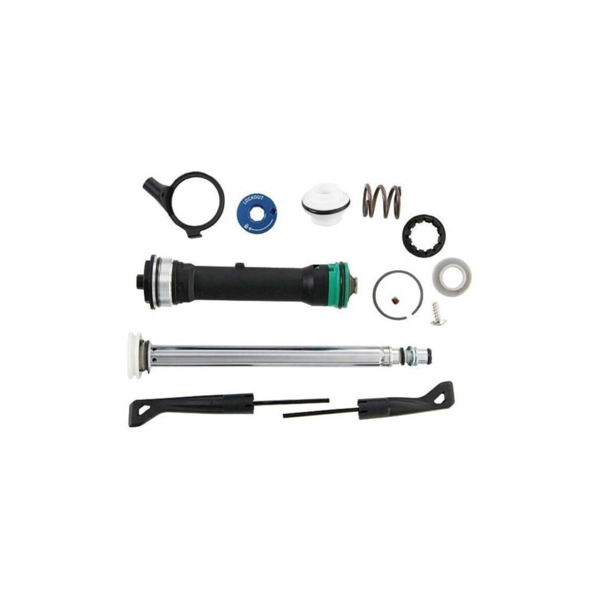RockShox Fork Damper Assembly Kit | Remote 17mm 26/29 100mm | XC30 A1-A3 / 30 Silver A1