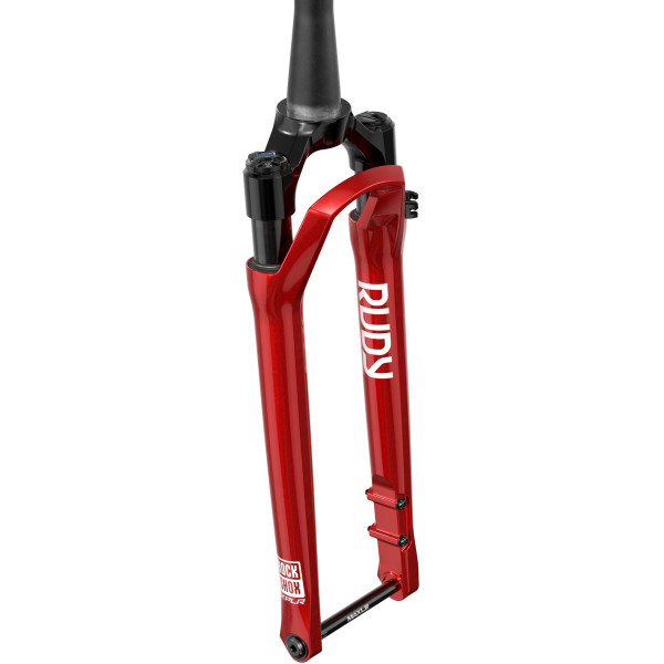 RockShox Rudy Ultimate Solo Air 28" piekinis amortizatorius | Tapered | 12x100mm | 51mm Offset | Electric Red