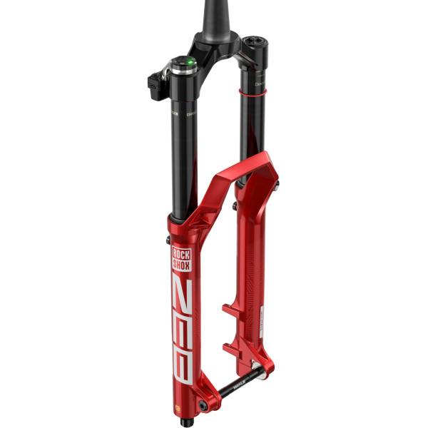 RockShox ZEB Ultimate Flight Attendant Debon Air+ 29" priekinis amortizatorius | Tapered | 15x110mm | 44mm Offset | Electric Red