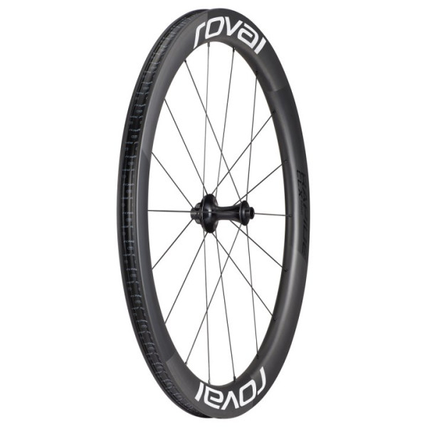 Roval Rapide CLX II Front Wheel | Satin Carbon - Gloss White