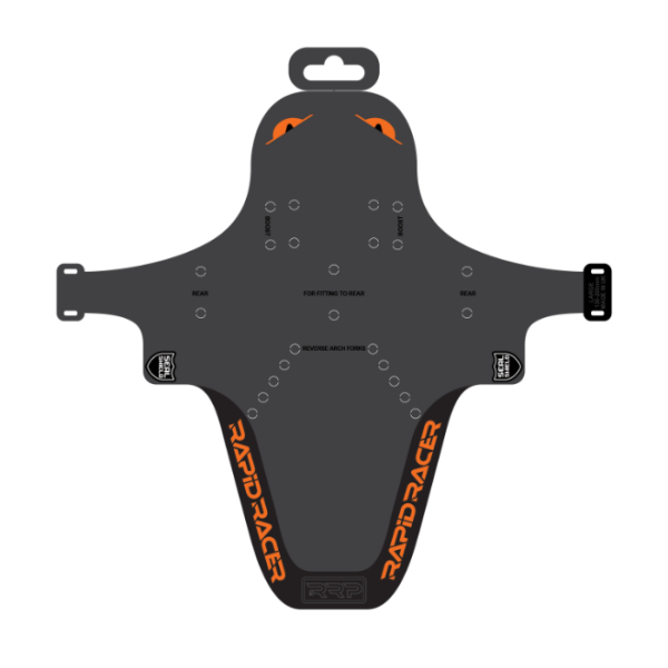 RRP EnduroGuard Large Mudguard | Black - Orange