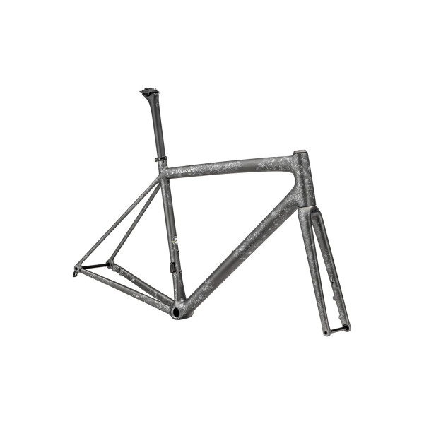 S-Works Aethos rėmas | Satin Silver Pearl - Black Pearl Organic Color Run
