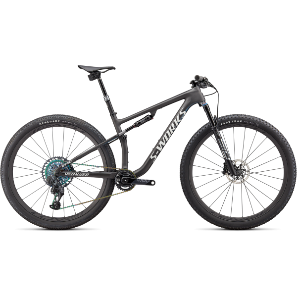 S-Works Epic kalnų dviratis / Satin Carbon - Color Run Blue Murano Pearl