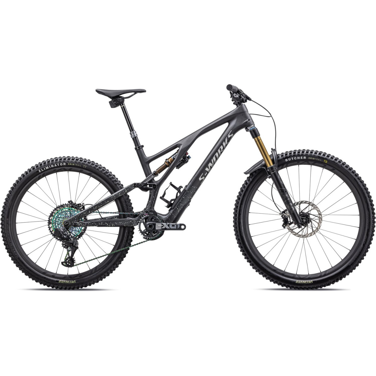 S-Works Stumpjumper Evo kalnų dviratis | Satin Carbon - Brushed Liquid Black Metal S-Works Stumpjumper Evo kalnų dviratis | Satin Carbon - Brushed Liquid Black Metal