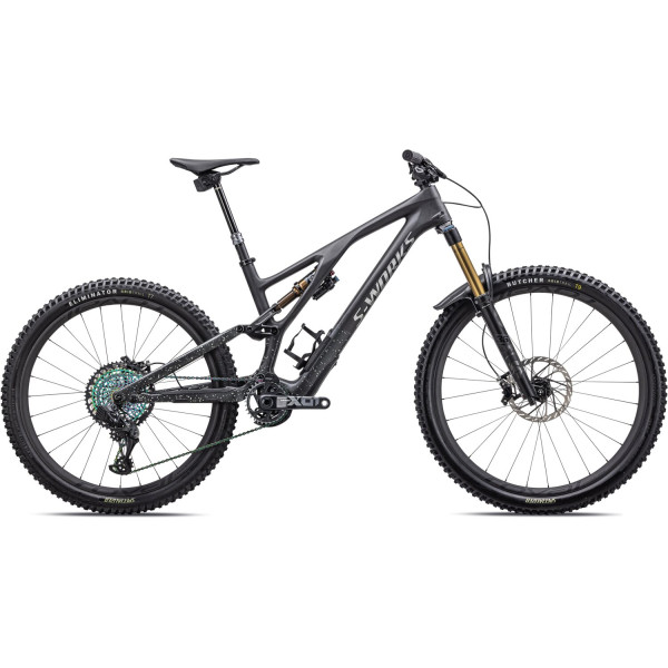 S-Works Stumpjumper Evo kalnų dviratis | Satin Carbon - Brushed Liquid Black Metal
