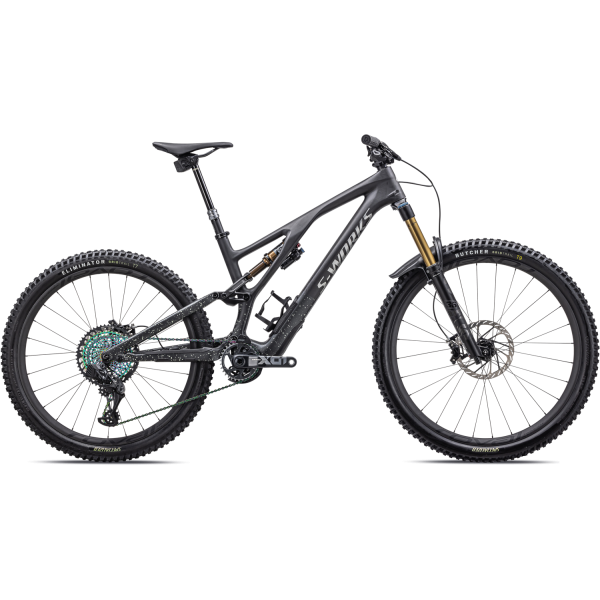 S-Works Stumpjumper Evo kalnų dviratis / Satin Carbon - Brushed Liquid Black Metal