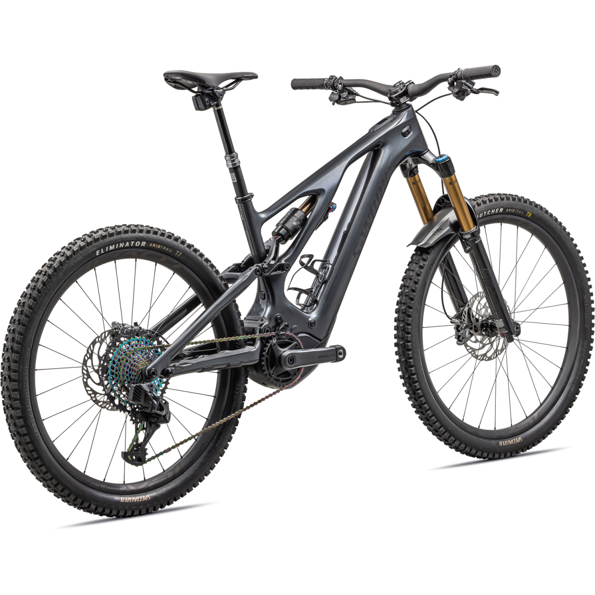 S-Works Turbo Levo elektrinis dviratis / Gloss Black Liquid Metal