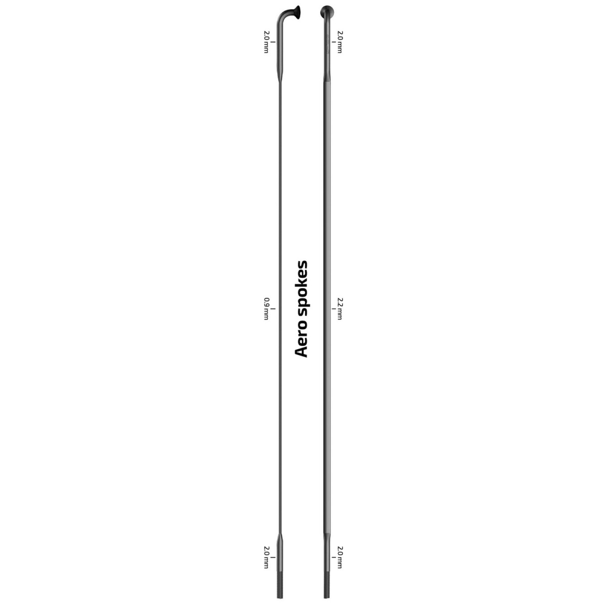 Sapim Aero CX-Ray 2.0/2.2-0.9/2.0mm J-Bend stipinas Sapim Aero CX-Ray 2.0/2.2-0.9/2.0mm J-Bend stipinas