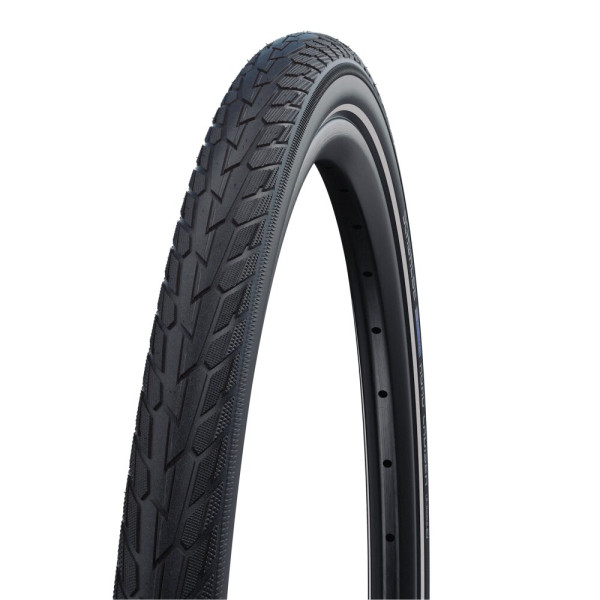 Schwalbe Road Cruiser Active K-Guard 28" Green Compound Reflex Wire Tire | Black