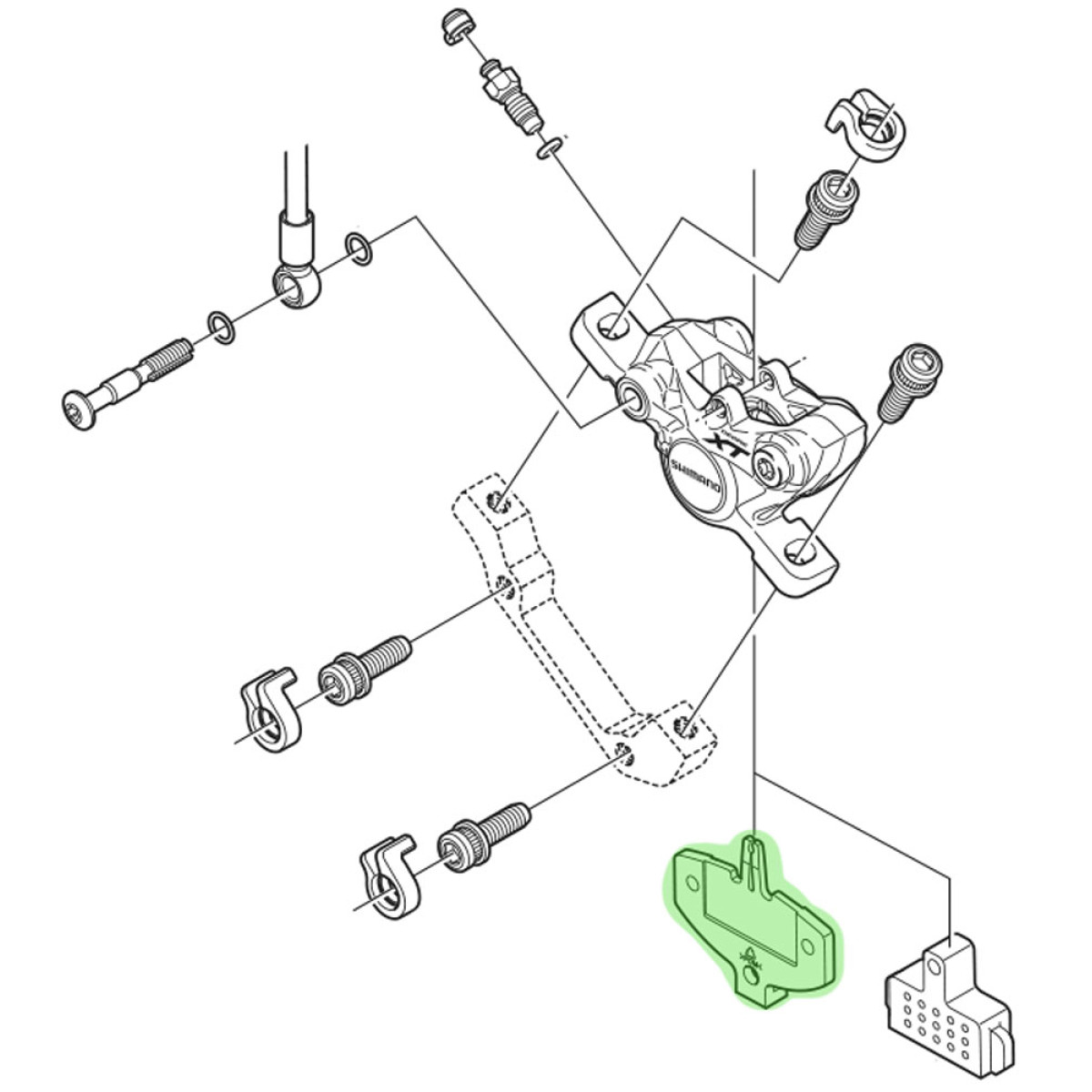 Shimano Brake Pad Spacer | BR-M985/785/675 Shimano Brake Pad Spacer | BR-M985/785/675