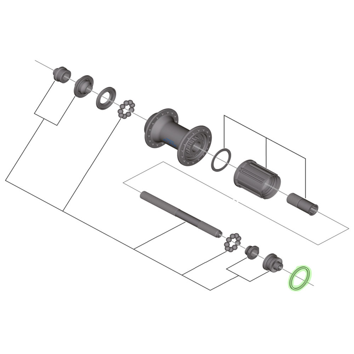 Shimano Low 1.85mm kasetės tarpinė