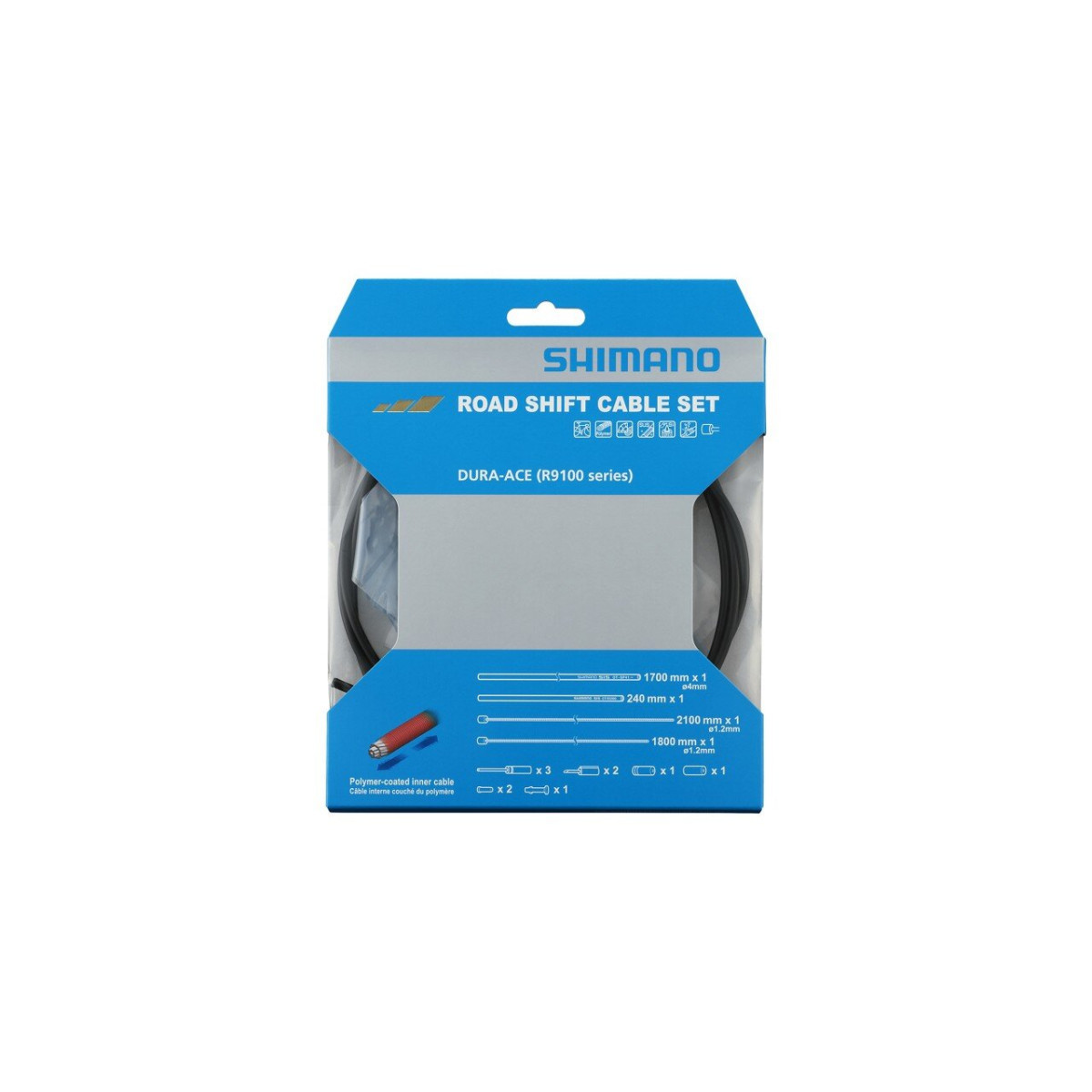 Shimano OT-SP41+OT-RS900 Polymer Shift Cable Set | Road | Black Shimano OT-SP41+OT-RS900 Polymer Shift Cable Set | Road | Black