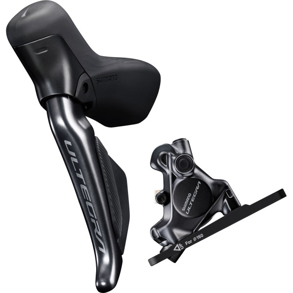 Shimano Ultegra Di2 ST-R8170/BR-R8170 priekinis diskinių stabdžių/pavarų komplektas, 2 pavarų