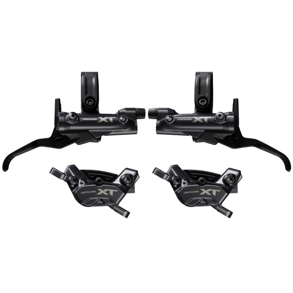 Shimano XT BL-M8200 Hydraulic Disc Brake Levers with BR-M8220 Calipers | Left+Right | Front+Rear