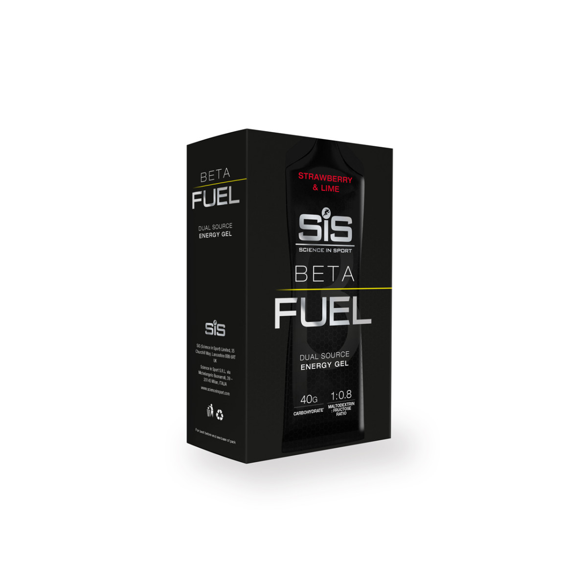 SiS Beta Fuel Energy Gel | 6x60 ml | Strawberry Lime