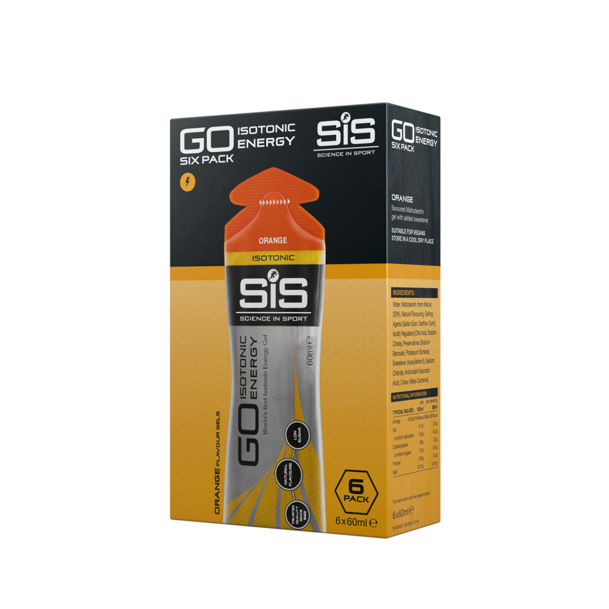 SIS Go Isotonic Energy Gel | 6x60ml | Orange