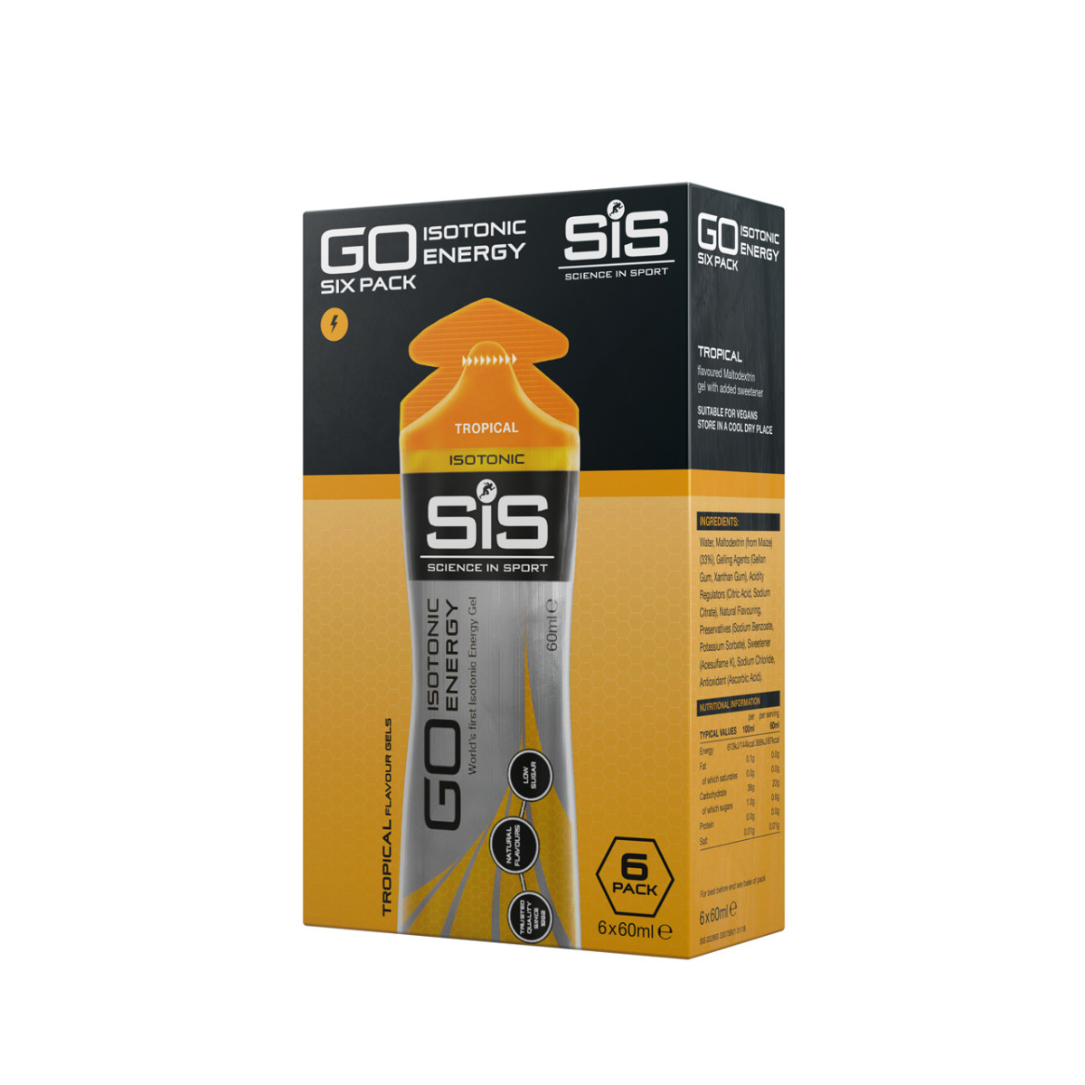 SIS Go Isotonic Energy Gel | 6x60ml | Tropical