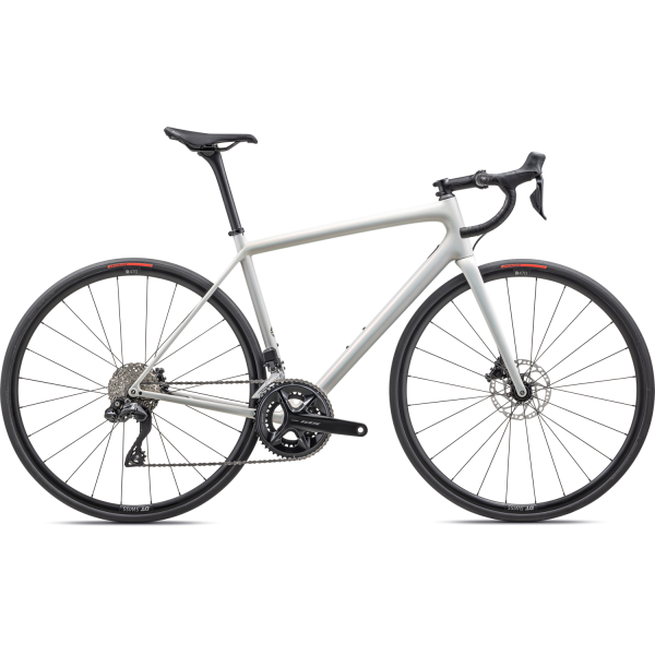 Specialized Aethos Comp Road bike | Gloss Red Ghost Pearl Over Dune White - Dune White