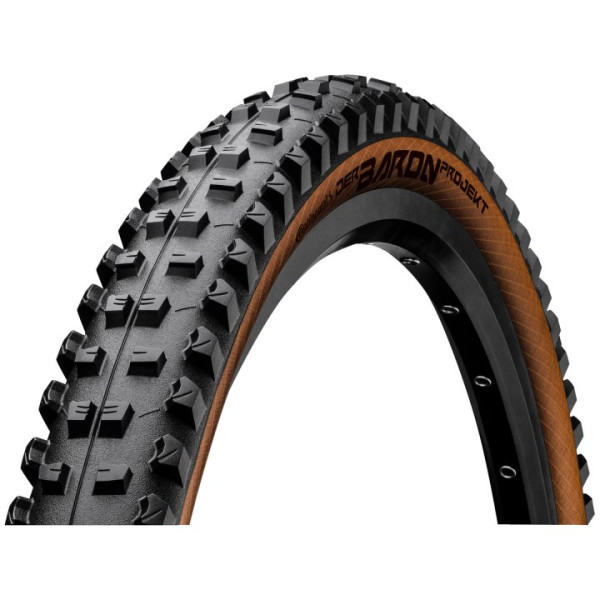 Continental Der Baron Project ProTection Apex 27.5" TL-Ready Folding Tire | Black - Amber
