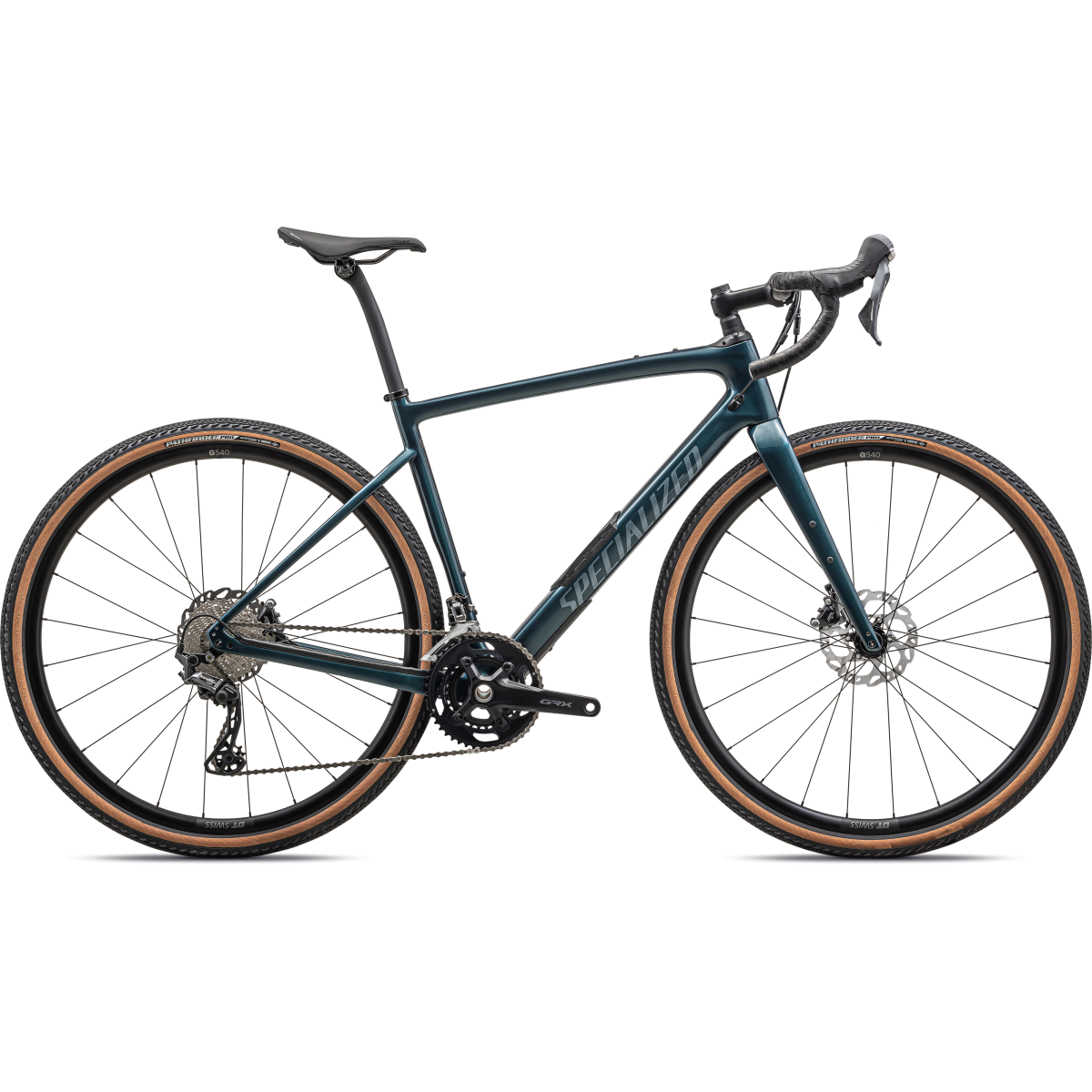 Specialized Diverge Comp Carbon Gravel dviratis / Gloss Metallic Deep Lake Granite - Pearl