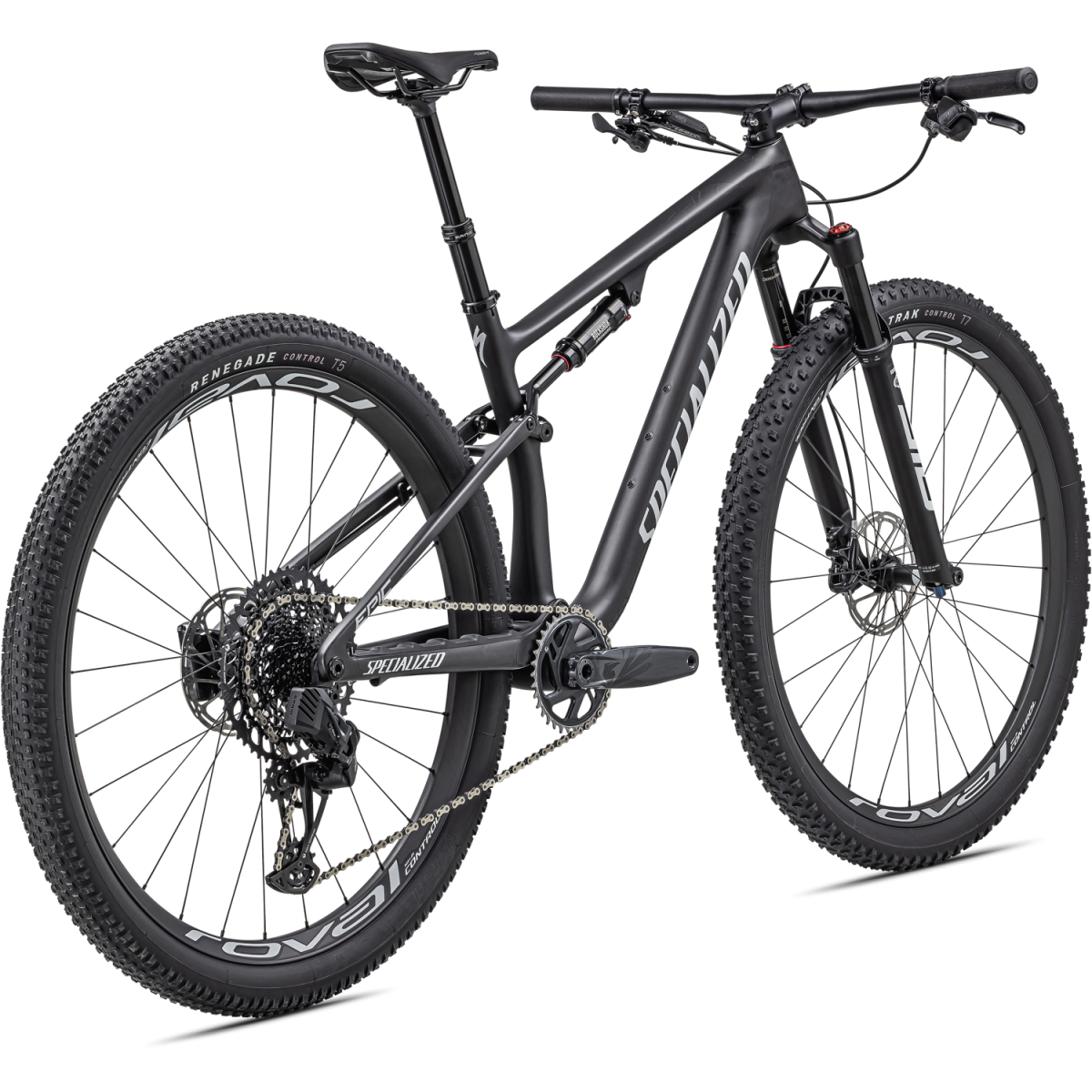 Specialized Epic Expert kalnų dviratis / Satin Carbon - Metallic White Silver