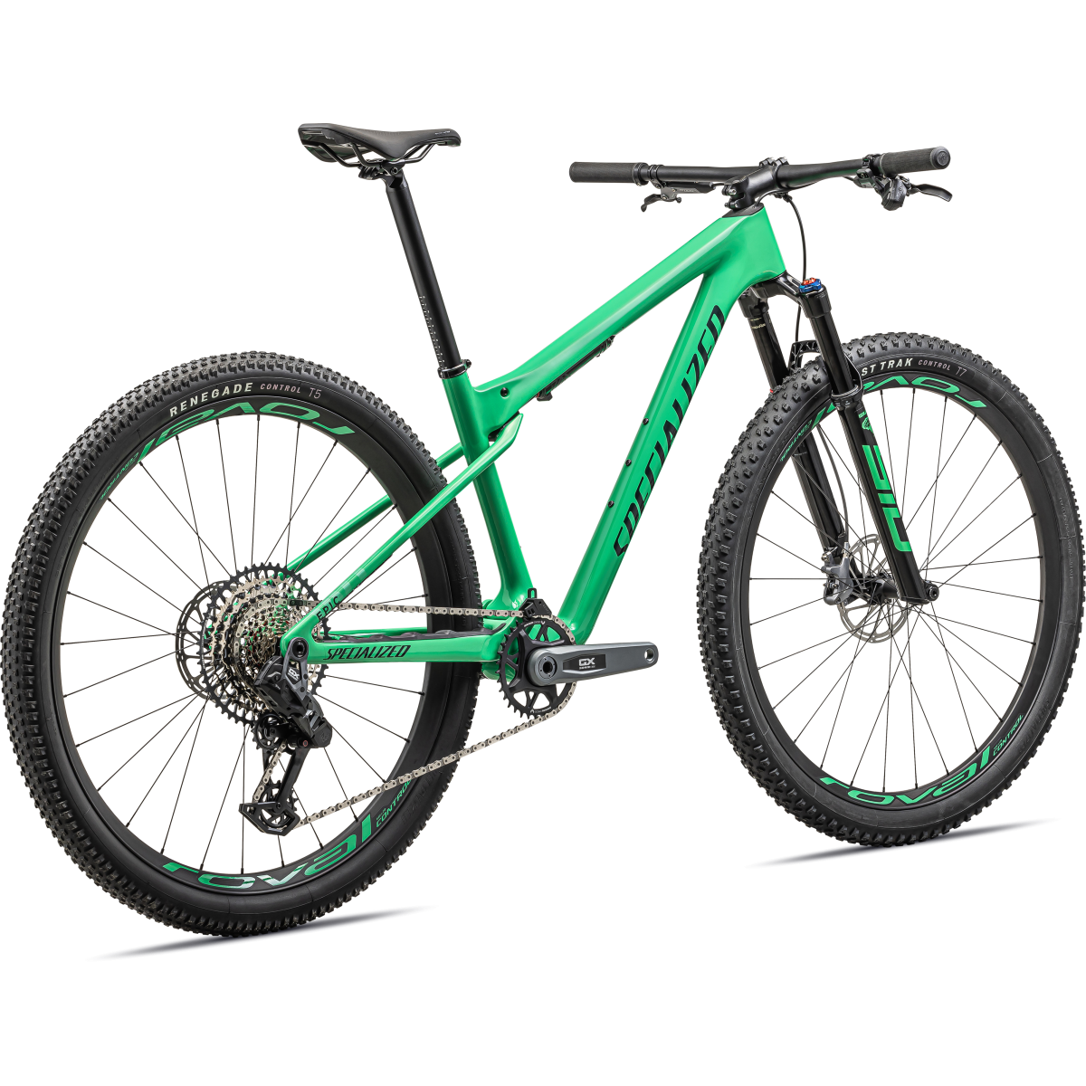 Specialized Epic World Cup Expert kalnų dviratis / Gloss Electric Green - Forest Green Pearl