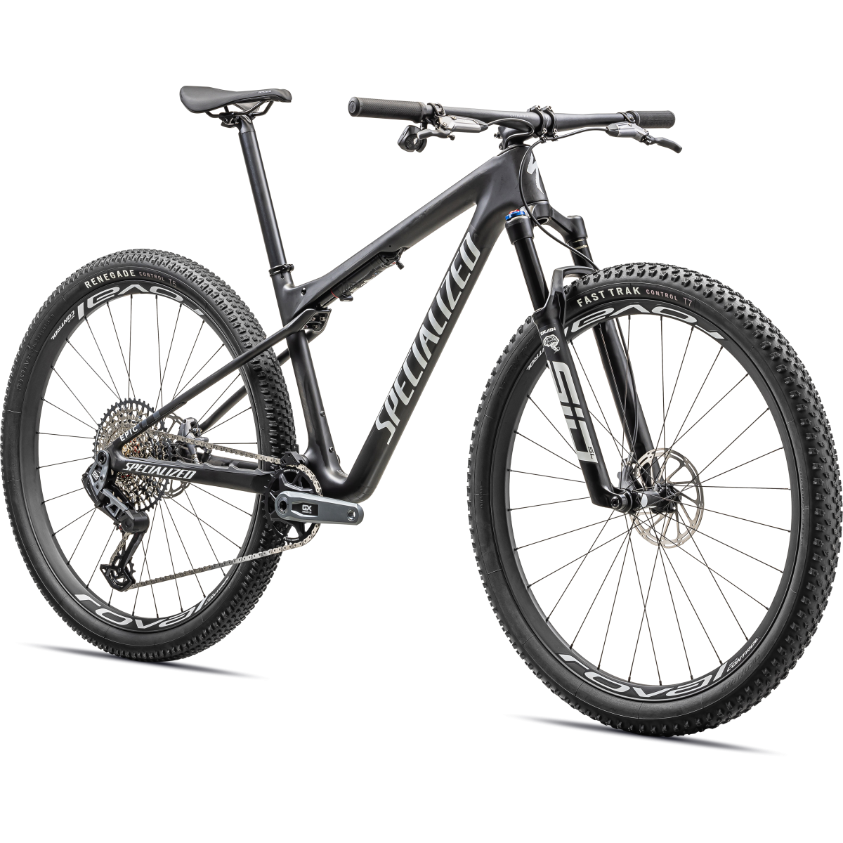 Specialized Epic World Cup Expert kalnų dviratis / Satin Carbon - White Pearl